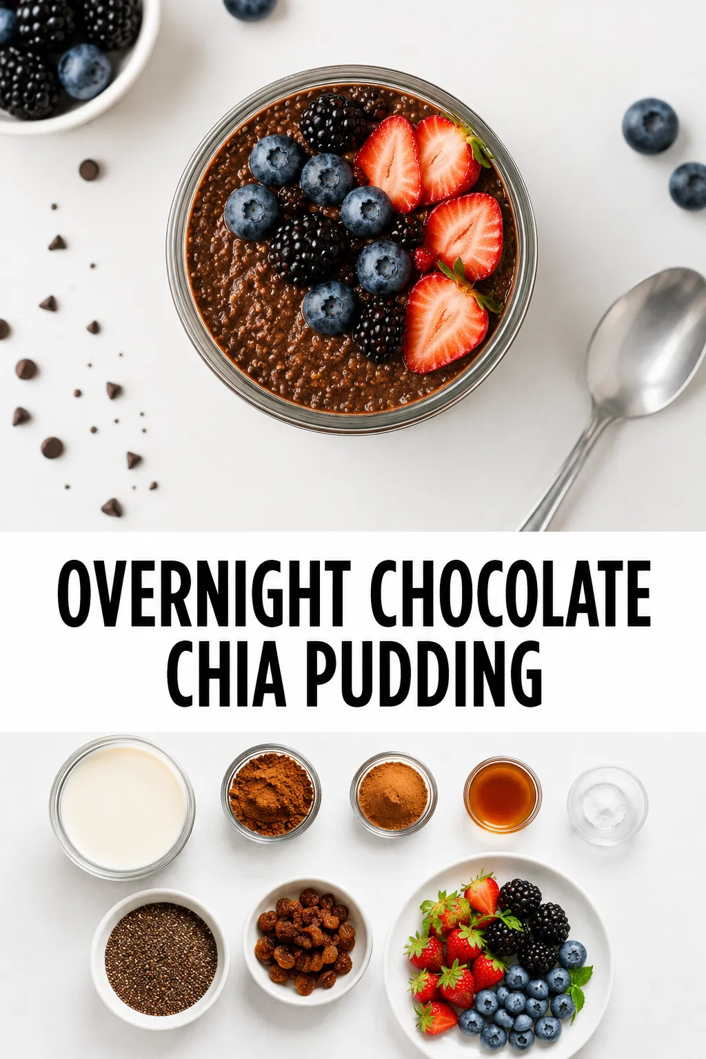 Overnight Chocolate Chia Pudding
